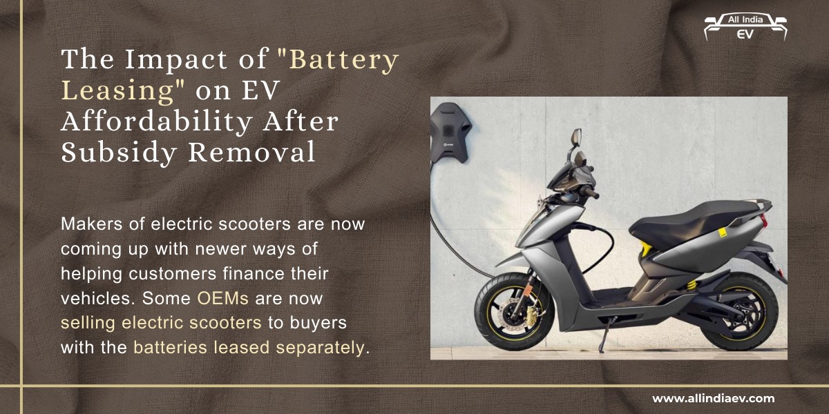 The Impact of Battery Leasing on EV Affordability After Subsidy Removal