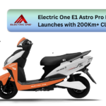 Electric One E1 Astro Pro Electric Scooters Launches with 200Km+ Claimed Range