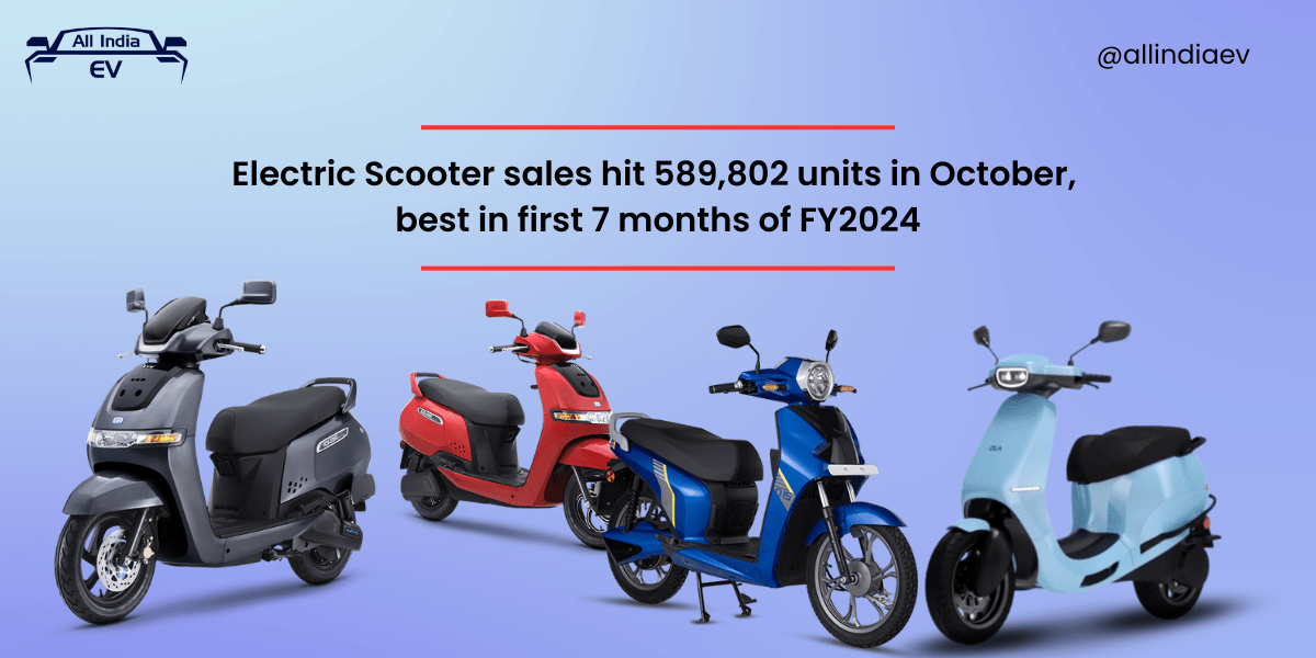 Electric Scooter sales hit best in first 7 months of FY2024
