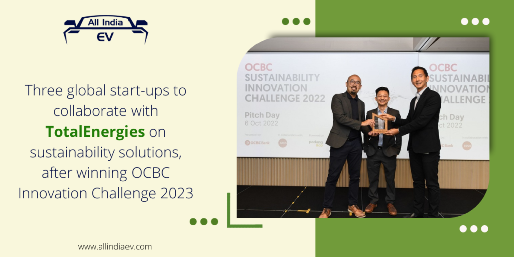 Three global start-ups to collaborate with TotalEnergies on sustainability solutions, after winning OCBC Innovation Challenge 2023