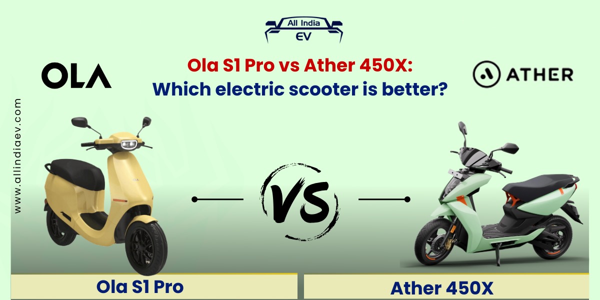 Ola S1 Pro vs Ather 450X: Which electric scooter is better? The electric scooter market in India is rapidly evolving, with Ola and Ather leading the charge. Two of their flagship models, the Ola S1 Pro and the Ather 450X have garnered significant attention. This comparison aims to provide insights into their features, performance, and overall value. Price 🏷️ Ola S1 Pro: The Ola S1 Pro EV is Priced at Rs 1,47,499 (ex-showroom), the Ola S1 Pro is available in a single variant. 🏷️ Ather 450X: The Ather 450X EV is available in two variants, with prices starting at Rs 1,25,550 for the 2.9kWh variant and Rs 1,28,671 for the 3.7kWh variant (all ex-showroom Delhi, including FAME 2 and state subsidies). Top Speed 🌌 Ola S1 Pro: The Ola S1 Pro EV accelerates to an impressive 120 kmph, providing diverse options for eco-conscious riders. 🌌 Ather 450X: The Ather 450X EV has a top speed of 90 kmph. Battery Capacity and Range 🚀 Ola S1 Pro: The Ola S1 Pro EV is equipped with a 4kWh battery it offers a range of up to 180km in Eco Mode and 135km in Normal mode. 🚀 Ather 450X: The Ather 450X EV comes with two battery options: - 3.7kWh and 2.9kWh. The 3.7kWh variant offers a range of 146km, while the 2.9kWh variant provides 111km. Charging Time 🔌 Ola S1 Pro: The Ola S1 Pro EV takes 6.5 hours to charge from 0-100%. 🔌 Ather 450X: The 3.7kWh battery requires 5 hours and 45 minutes for a full charge, whereas the 2.9kWh variant takes 8 hours and 36 minutes. Features 📱 Ola S1 Pro: The Ola S1 Pro EV Offers features like LED lighting, a 7-inch touch TFT display, smartphone connectivity, anti-theft alert, geo-fencing, and various riding modes. 📱 Ather 450X: The Ather 450X EV Features a 7-inch capacitive touchscreen, Snapdragon processor, 4G LTE connectivity, Google Maps navigation, and multiple riding modes. Colour Options Ola S1 Pro: The Ola S1 Pro EV is available in 5 colours, including 🌈 Amethyst 🌈 Stellar Blue 🌈 Matt White 🌈 Jet Black 🌈 Midnight Blue Ather 450X: The Ather 450X EV Comes in six colours, like 🌈 Cosmic Black 🌈 True Red 🌈 Salt Green 🌈Still White 🌈 Lunar Grey 🌈 Space Grey. Conclusion Choosing between the Ola S1 Pro and the Ather 450X depends on individual preferences and requirements. The S1 Pro is an excellent choice for those looking for a feature-rich scooter with a longer range, while the 450X is ideal for tech-savvy users who prioritize design and build quality. Both scooters are significant steps towards sustainable and efficient urban mobility. Ola S1 Pro vs Ather 450X: Which electric scooter is better? The electric scooter market in India is rapidly evolving, with Ola and Ather leading the charge. Two of their flagship models, the Ola S1 Pro and the Ather 450X have garnered significant attention. This comparison aims to provide insights into their features, performance, and overall value. Price 🏷️ Ola S1 Pro: The Ola S1 Pro EV is Priced at Rs 1,47,499 (ex-showroom), the Ola S1 Pro is available in a single variant. 🏷️ Ather 450X: The Ather 450X EV is available in two variants, with prices starting at Rs 1,25,550 for the 2.9kWh variant and Rs 1,28,671 for the 3.7kWh variant (all ex-showroom Delhi, including FAME 2 and state subsidies). Top Speed 🌌 Ola S1 Pro: The Ola S1 Pro EV accelerates to an impressive 120 kmph, providing diverse options for eco-conscious riders. 🌌 Ather 450X: The Ather 450X EV has a top speed of 90 kmph. Battery Capacity and Range 🚀 Ola S1 Pro: The Ola S1 Pro EV is equipped with a 4kWh battery it offers a range of up to 180km in Eco Mode and 135km in Normal mode. 🚀 Ather 450X: The Ather 450X EV comes with two battery options: - 3.7kWh and 2.9kWh. The 3.7kWh variant offers a range of 146km, while the 2.9kWh variant provides 111km. Charging Time 🔌 Ola S1 Pro: The Ola S1 Pro EV takes 6.5 hours to charge from 0-100%. 🔌 Ather 450X: The 3.7kWh battery requires 5 hours and 45 minutes for a full charge, whereas the 2.9kWh variant takes 8 hours and 36 minutes. Features 📱 Ola S1 Pro: The Ola S1 Pro EV Offers features like LED lighting, a 7-inch touch TFT display, smartphone connectivity, anti-theft alert, geo-fencing, and various riding modes. 📱 Ather 450X: The Ather 450X EV Features a 7-inch capacitive touchscreen, Snapdragon processor, 4G LTE connectivity, Google Maps navigation, and multiple riding modes. Colour Options Ola S1 Pro: The Ola S1 Pro EV is available in 5 colours, including 🌈 Amethyst 🌈 Stellar Blue 🌈 Matt White 🌈 Jet Black 🌈 Midnight Blue Ather 450X: The Ather 450X EV Comes in six colours, like 🌈 Cosmic Black 🌈 True Red 🌈 Salt Green 🌈Still White 🌈 Lunar Grey 🌈 Space Grey. Conclusion Choosing between the Ola S1 Pro and the Ather 450X depends on individual preferences and requirements. The S1 Pro is an excellent choice for those looking for a feature-rich scooter with a longer range, while the 450X is ideal for tech-savvy users who prioritize design and build quality. Both scooters are significant steps towards sustainable and efficient urban mobility. Ola S1 Pro vs Ather 450X: Which electric scooter is better?