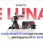 Kinetic E-Luna Debuts in India with an Introductory Price of ₹69,990