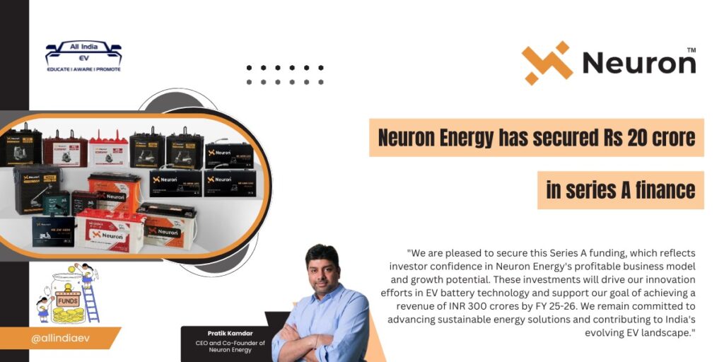 Neuron Energy Scores Rs 20 Cr Funding