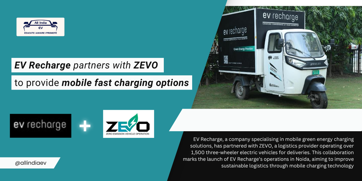 EV Recharge and ZEVO Partner to Launch Mobile Charging Solutions