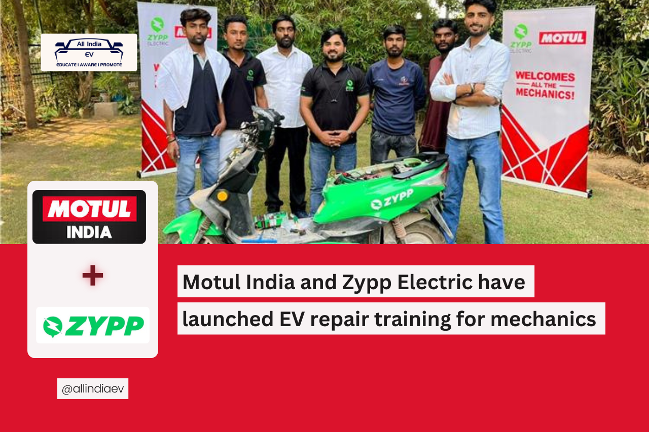 Motul India and Zypp Electric Launch Nationwide EV Repair Training Program