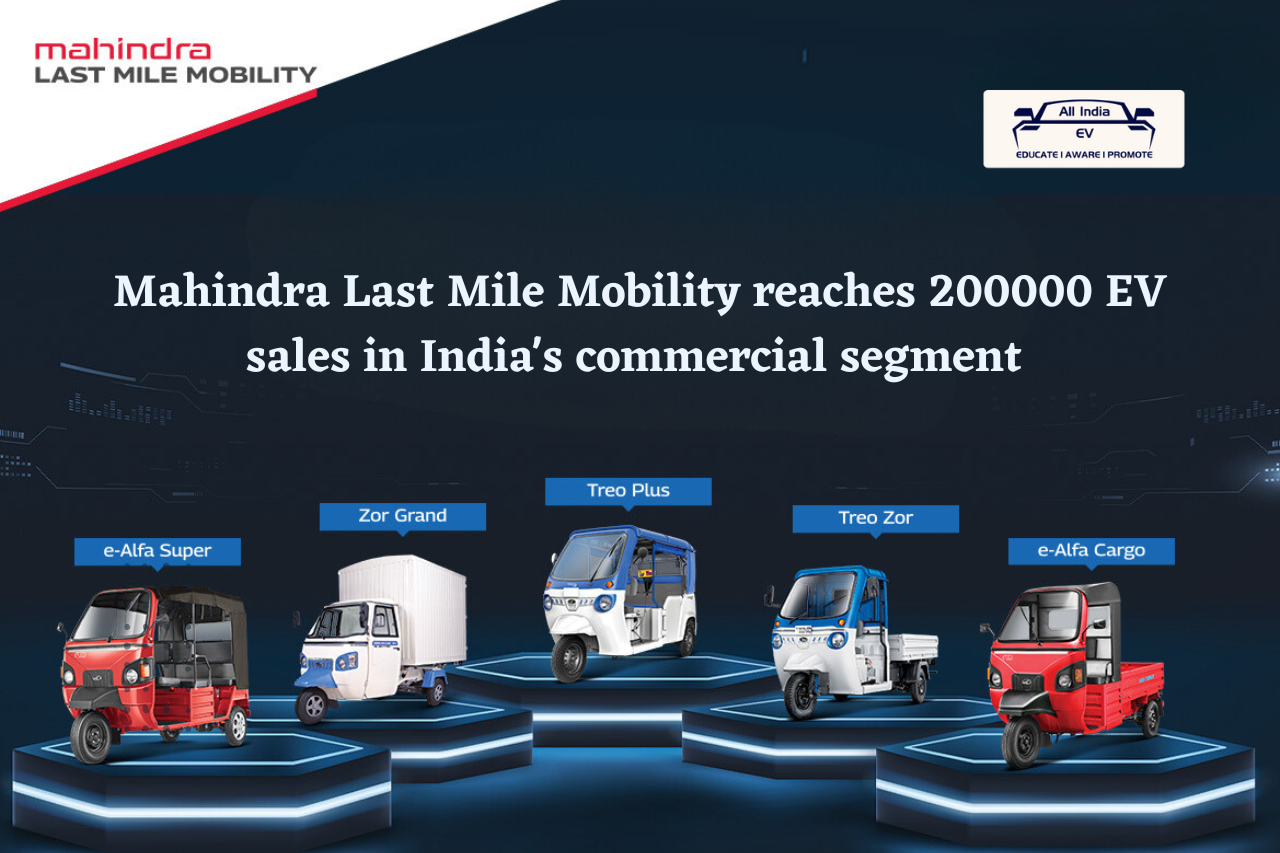 Mahindra Electrifies India's Commercial Segment with 2 Lakh EV Sales