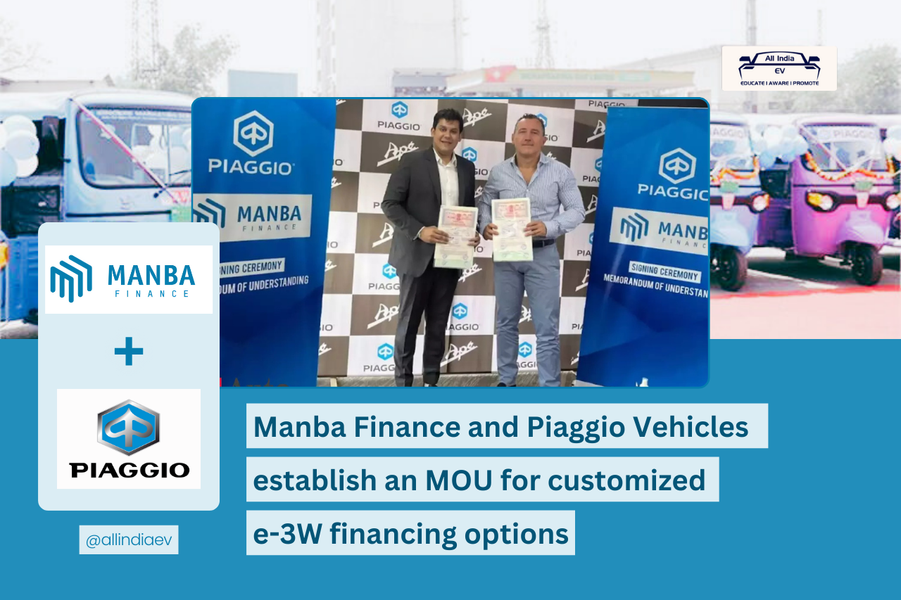 Piaggio Vehicles Partners with Manba Finance for Tailored Electric Three-Wheeler Financing Solutions