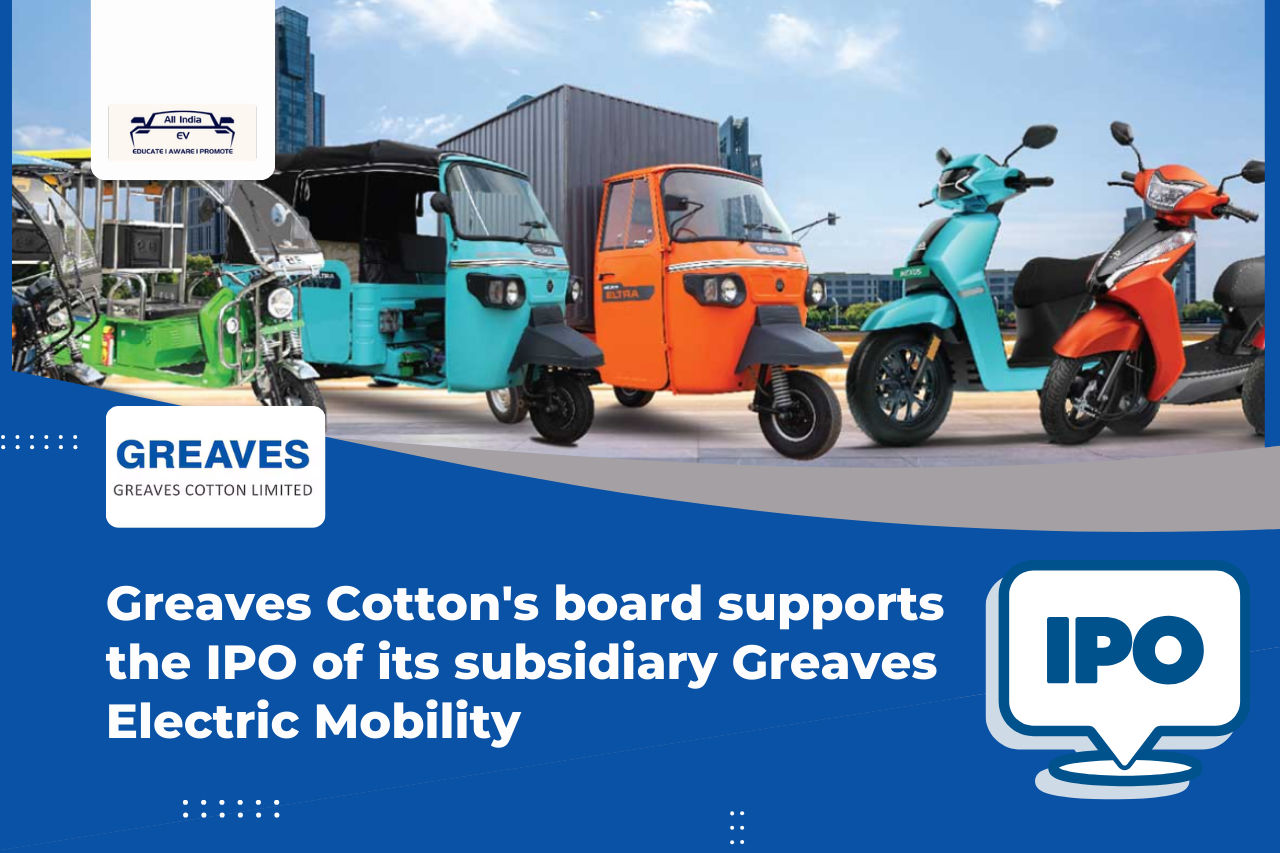 Greaves Cotton Approves IPO for Subsidiary Greaves Electric Mobility