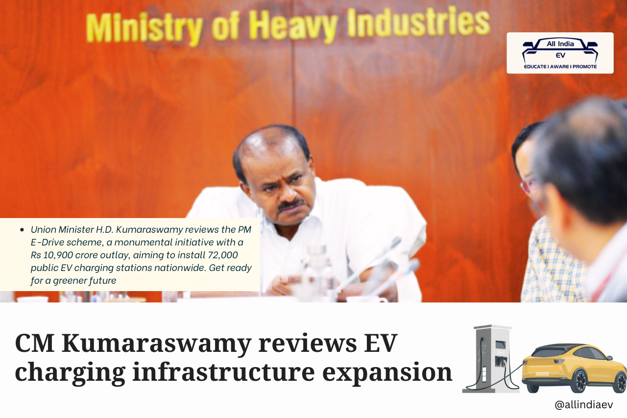 CM Kumaraswamy Reviews PM E-Drive Progress, Pushes Nationwide EV Charging Expansion