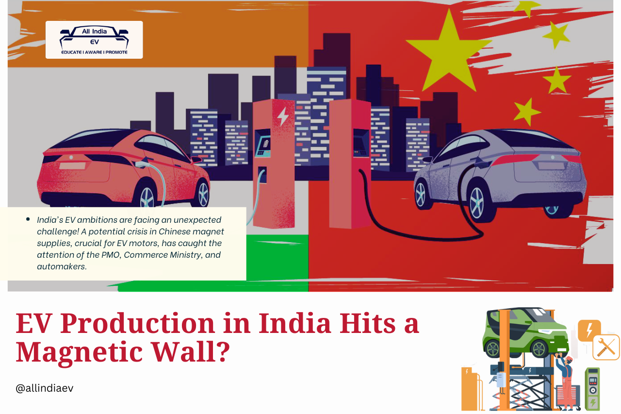 India’s Auto Industry Raises Alarm Over China’s Rare Earth Magnet Export Restrictions Threatening EV Production