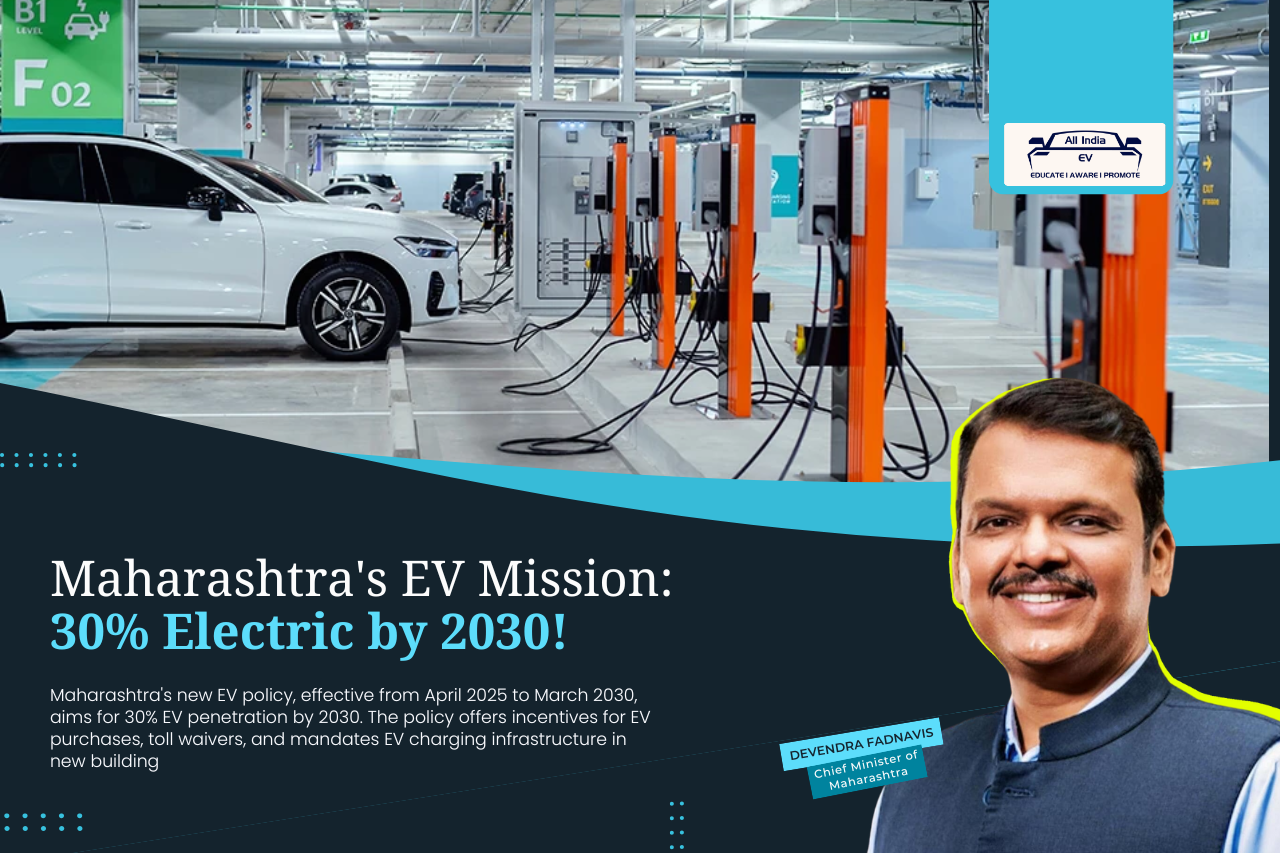 Maharashtra Unveils Ambitious EV Policy, Eyes 30% Adoption by 2030