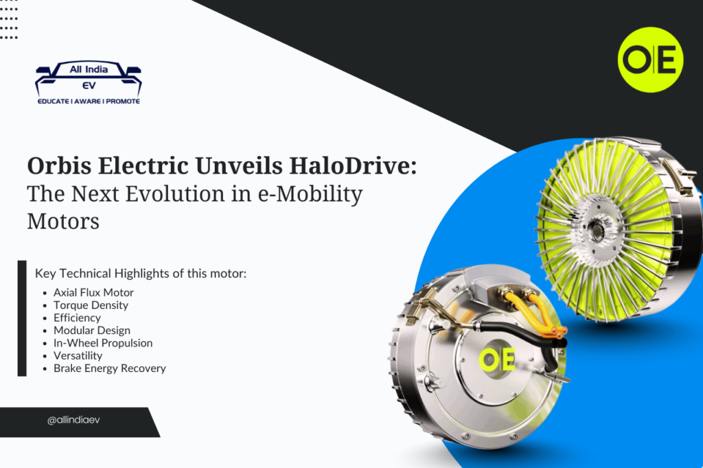 Orbis Unveils HaloDrive: High-Efficiency Axial Flux Motor for Commercial EVs