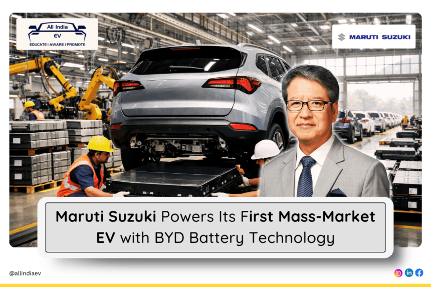 Maruti Suzuki relies on BYD technology for its first mass market EV