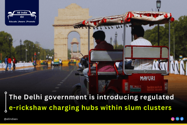 E-rickshaw charging hubs in slums