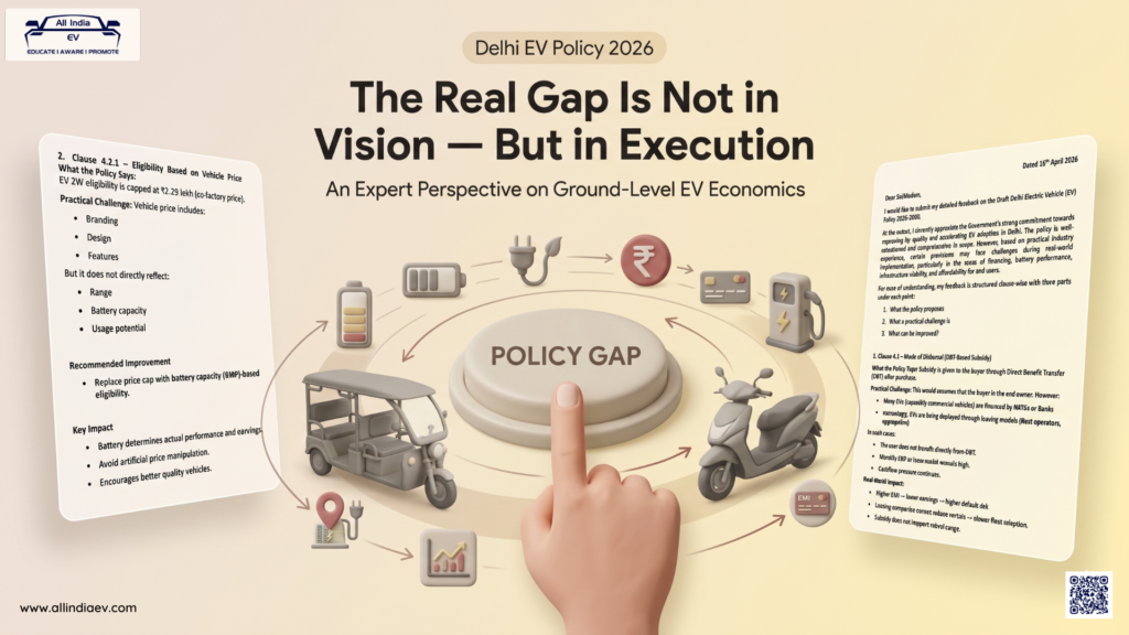 Delhi EV Policy 2026: The Real Gap Is Not in Vision, But in Making EVs Work on the Ground