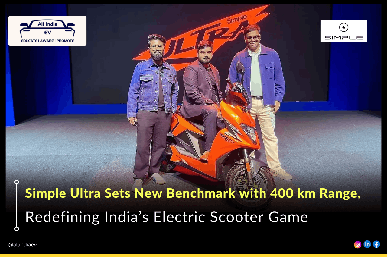 India's longest range electric scooter: Simple Ultra launched with 400 km range!
