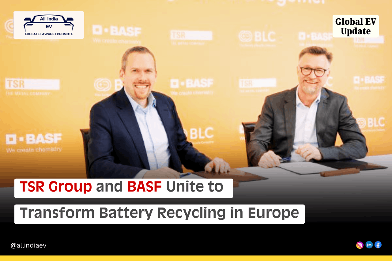 TSR Group and BASF join forces to scale EV battery recycling across Europe