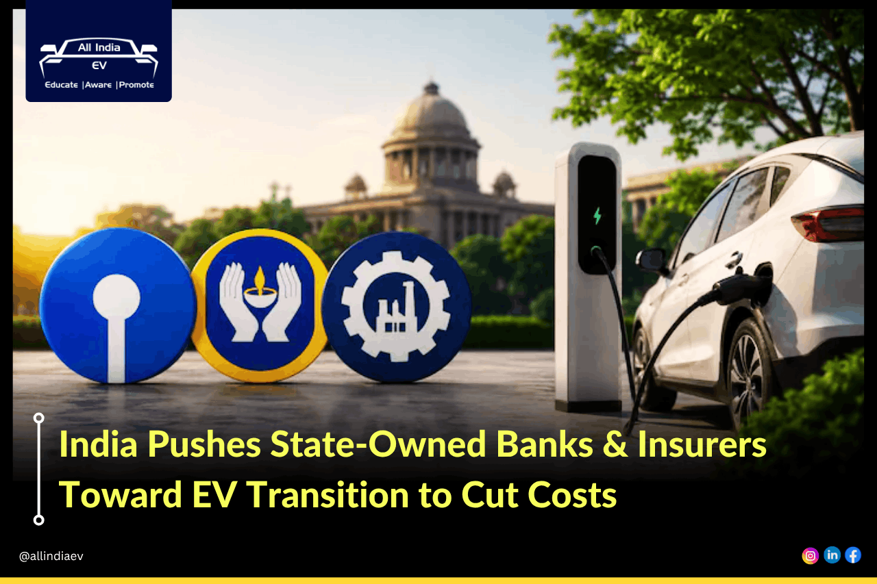 What: India’s finance ministry has directed public sector banks, insurers, and financial institutions to reduce operational spending and accelerate adoption of electric vehicles across official fleets. The move is part of a wider austerity push linked to rising global economic uncertainty and fuel-related risks. The Number: The directive impacts major public institutions including State Bank of India, Bank of Baroda, and Life Insurance Corporation of India, covering millions of employees and thousands of operational vehicles nationwide. The Impact: The policy signals a new phase of institutional fleet electrification in India, where EV adoption is now being tied directly to fiscal discipline, fuel import management, and public-sector operational efficiency. The Core News India’s finance ministry has formally instructed state-run financial institutions to implement strict expenditure controls while simultaneously accelerating EV adoption for official transport operations. The directive from the Department of Financial Services asks organisations to replace petrol and diesel vehicles used at head offices and branch operations with electric vehicles “as far as possible.” The order comes amid growing concern over the economic impact of prolonged geopolitical instability in West Asia, which threatens to increase crude oil prices, widen India’s import bill, and pressure the rupee. Alongside the EV transition mandate, the government has also pushed virtual meetings, reduced foreign travel, and tighter administrative spending controls across public-sector institutions. For India’s EV ecosystem, the directive is strategically important because it expands demand visibility beyond state transport undertakings and government departments into the financial sector itself. PSU banks and insurers operate one of the country’s largest distributed office networks, including regional offices, branch fleets, field operations, and administrative mobility services. Even a phased transition could create a sizeable procurement pipeline for electric passenger vehicles, charging infrastructure providers, and fleet management companies. Breaking Down the Update • The Department of Financial Services issued the austerity and EV adoption directive to PSU banks, insurers, and financial institutions. • The government wants petrol and diesel vehicles used in official operations to be progressively replaced by EVs wherever operationally feasible. • The policy push follows Prime Minister Narendra Modi’s appeal for fuel conservation and controlled discretionary spending amid global energy uncertainty. • The directive also mandates greater use of video conferencing to reduce travel-related operational expenditure. • The move could indirectly support domestic EV OEMs, leasing firms, and charging infrastructure operators through institutional procurement demand. • The banking and insurance sector may emerge as a new enterprise fleet electrification category in India’s EV transition roadmap. How PSU banks EV adoption will help Indian EV Market The expansion of PSU banks EV adoption could create a strong institutional demand layer for India’s electric mobility sector. Public sector banks and insurers operate thousands of branch offices across urban, semi-urban, and rural India. Their transition to EV fleets can generate predictable procurement volumes for domestic automakers, especially in the electric sedan, compact SUV, and commercial mobility segments. Beyond vehicle sales, the policy may also accelerate deployment of workplace charging infrastructure at bank headquarters, zonal offices, and regional branches. This can support charger utilisation economics while helping normalise EV infrastructure in tier-2 and tier-3 cities. Another important impact is signalling. When large state-linked financial institutions adopt EVs as operational assets rather than pilot projects, it improves confidence across the broader enterprise mobility market. Private banks, NBFCs, and insurance firms could eventually follow similar fleet transition models to reduce long-term fuel and maintenance costs. PSU banks EV adoption also aligns with India’s larger energy security strategy. Lower petroleum consumption in institutional fleets directly supports efforts to reduce crude import dependence while stabilising operational expenditure during periods of volatile global oil prices. Conclusion & Next Steps The government’s push toward PSU banks EV adoption reflects a broader shift where EV deployment is increasingly being linked with macroeconomic resilience rather than only sustainability targets. Execution, however, will depend on procurement timelines, charging infrastructure readiness, and operational suitability across