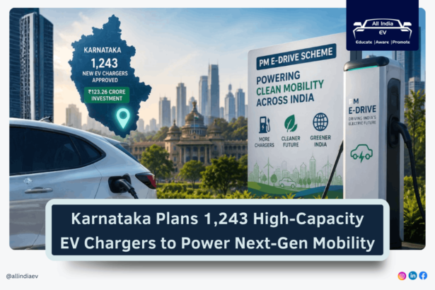 Karnataka will set up 1243 high capacity EV chargers