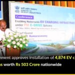 Govt Approves Setting Up 4,874 EV Chargers Worth Rs 503 Crore