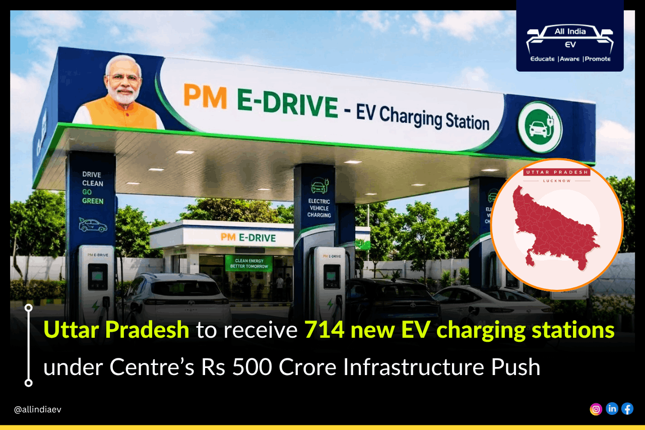Uttar Pradesh To Get 714 New EV Charging Stations Under Centre’s Rs 500 Crore Infrastructure Push