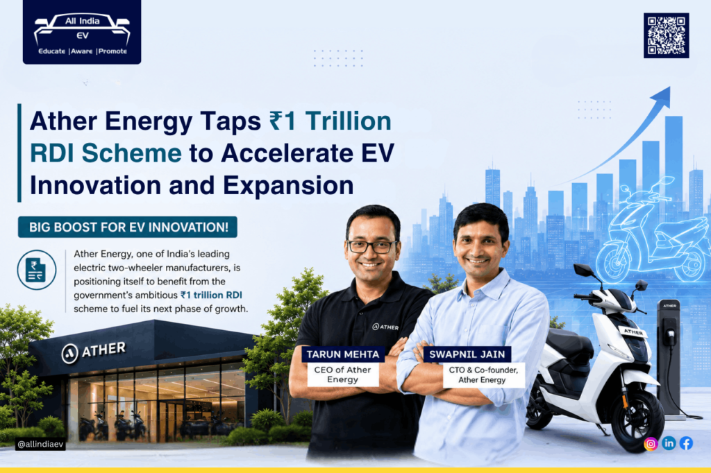 Ather Energy Turns To Rs 1 Trillion RDI Scheme For EV Growth