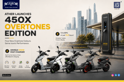 Ather launches 450X Overtones edition, unveils 900W fast charger