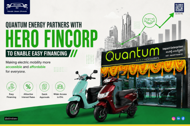 uantum Energy partners with Hero FinCorp to enable easy financing for electric scooters