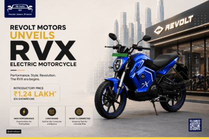 Revolt Motors unveils RVX electric motorcycle priced at ₹1.24 lakh