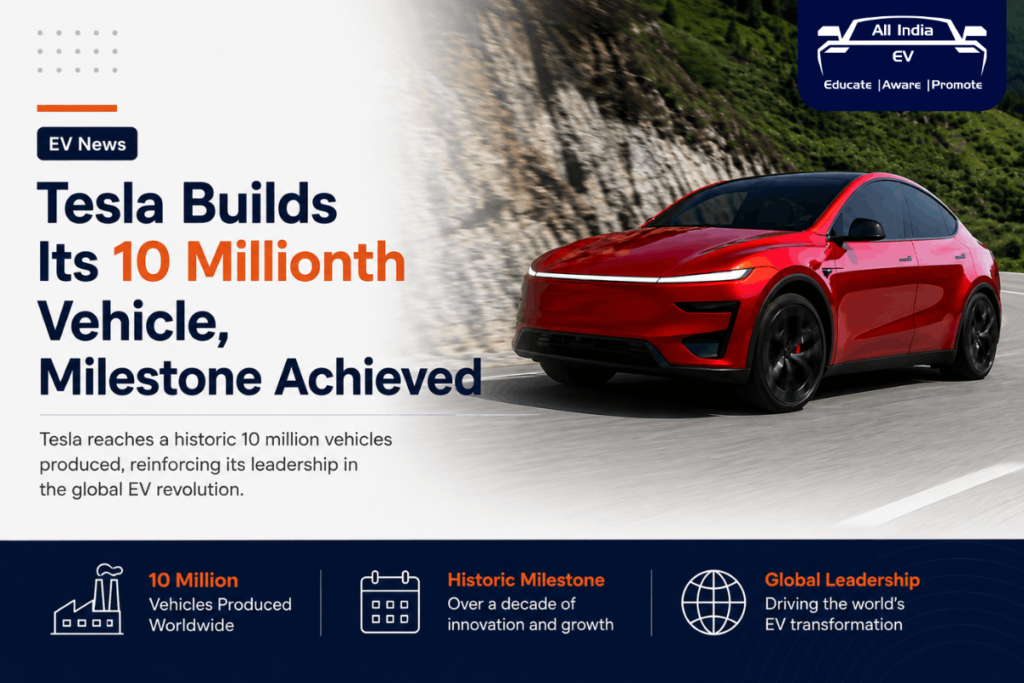 Tesla Builds Its 10 Millionth Electric Vehicle, Reinforcing Global EV Manufacturing Leadership