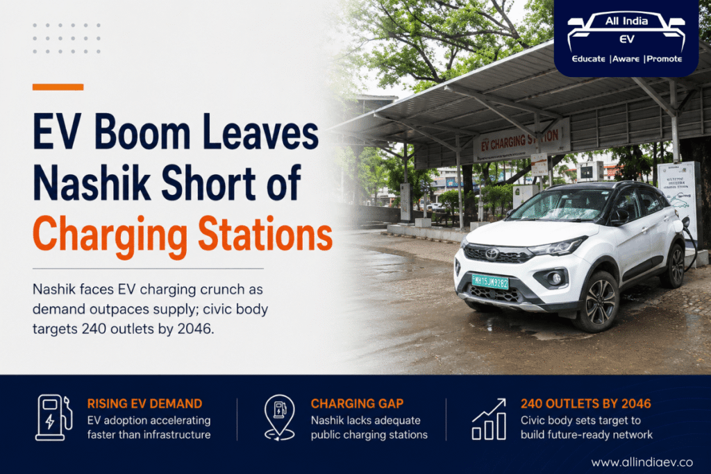 EV boom leaves Nashik city short of charging stations, CMP calls for 240 outlets by 2046