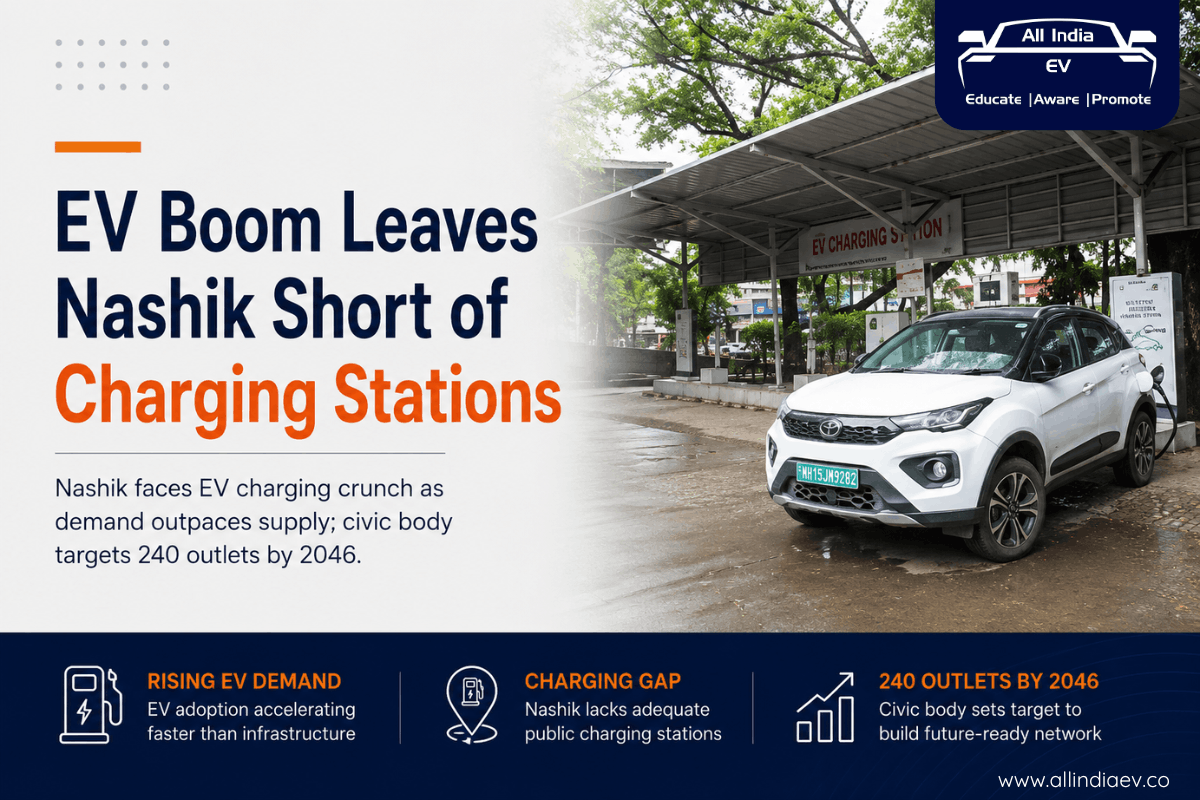 EV boom leaves Nashik city short of charging stations, CMP calls for 240 outlets by 2046
