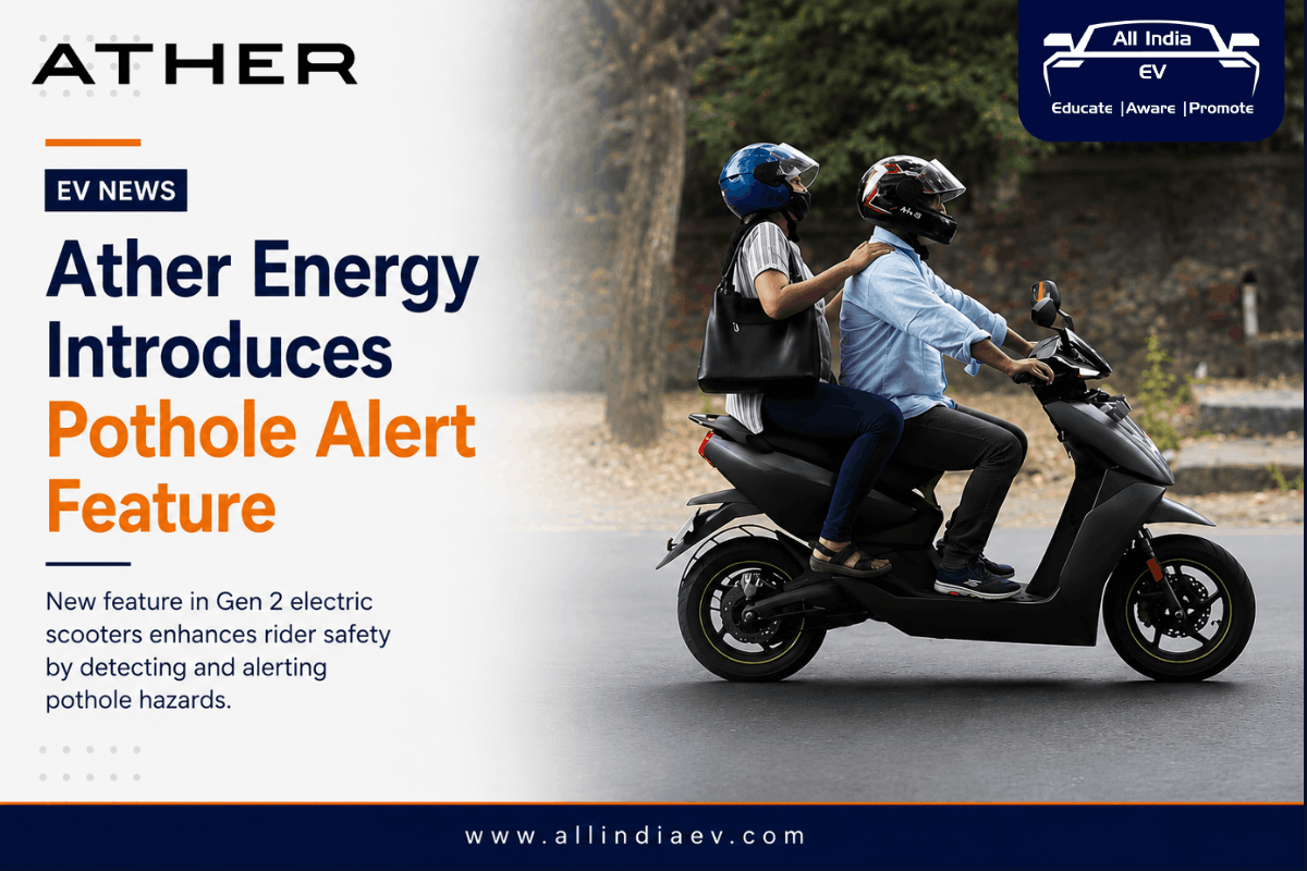 Ather Energy introduces Pothole+ Alerts feature for enhanced rider safety in Gen 2 electric scooters
