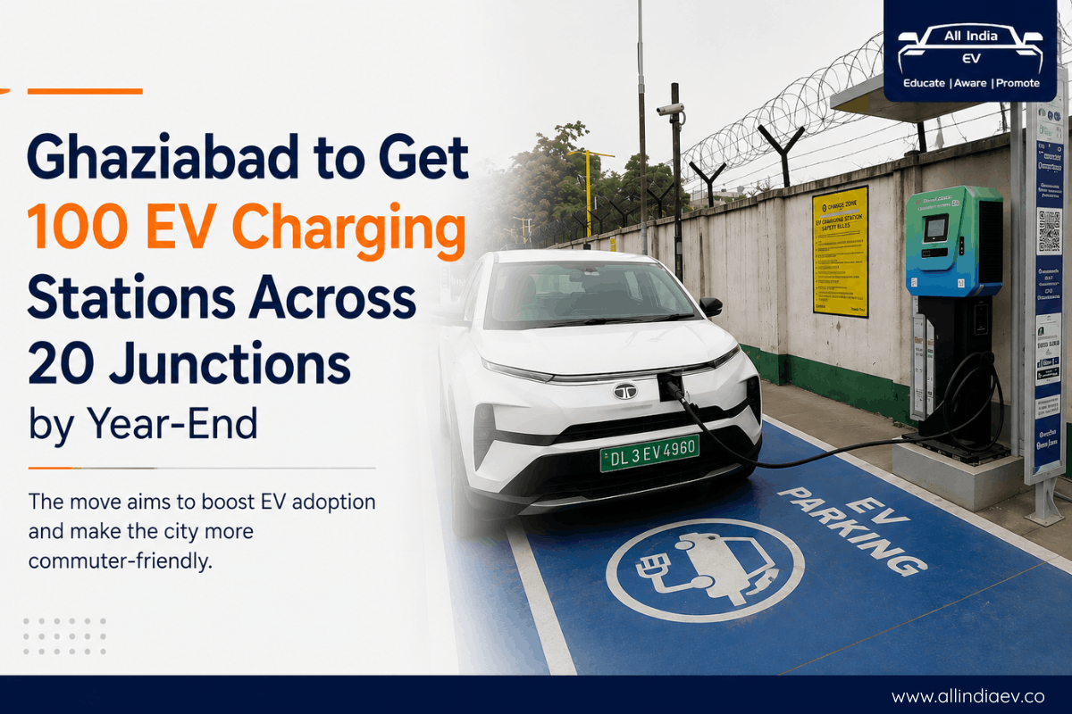 Ghaziabad to get 100 EV charging stations across 20 junctions by year-end