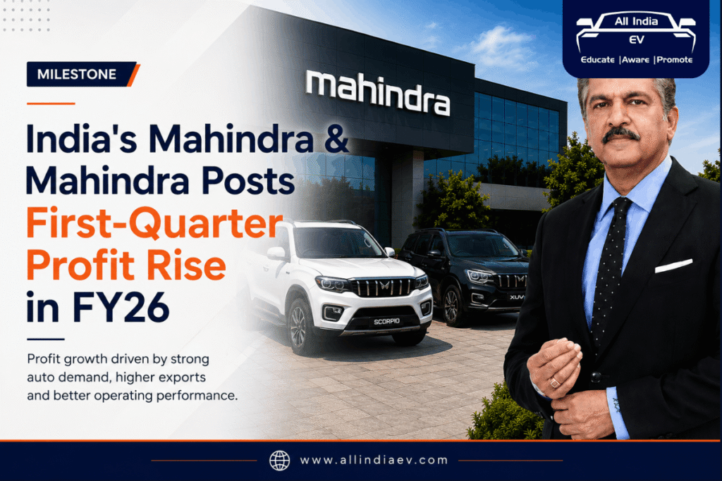 India's Mahindra & Mahindra posts first quarter profit rise