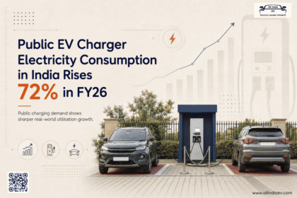 Public EV Charger Electricity Consumption in India Rises 72% in FY26