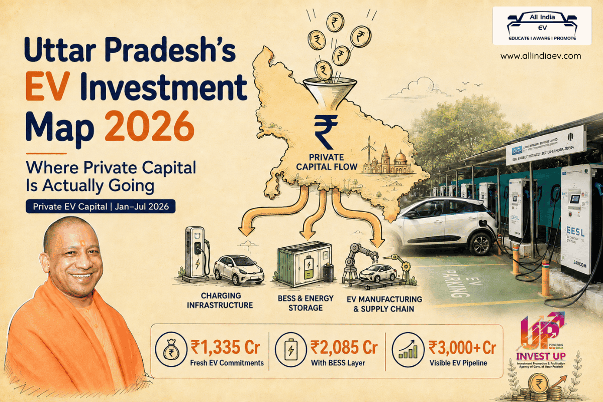 Uttar Pradesh's EV Investment Map 2026: Where Private Capital Is Actually Going