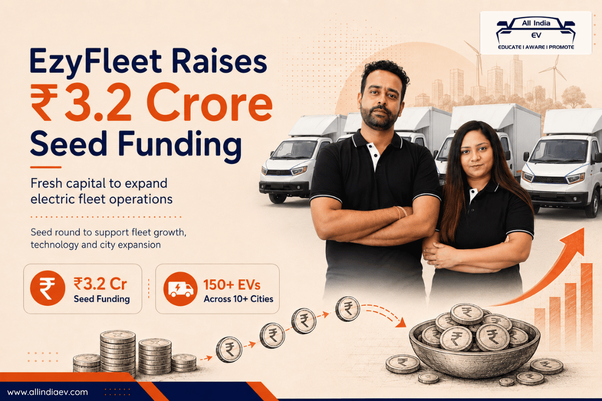EzyFleet Raises ₹3.2 Crore Seed Funding to Expand Electric Fleet