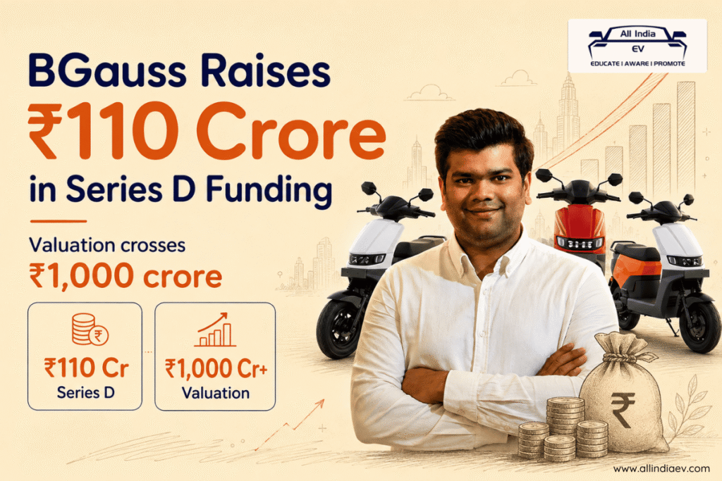 BGauss Raises ₹110 Crore in Series D Funding at ₹1,000 Crore-Plus Valuation