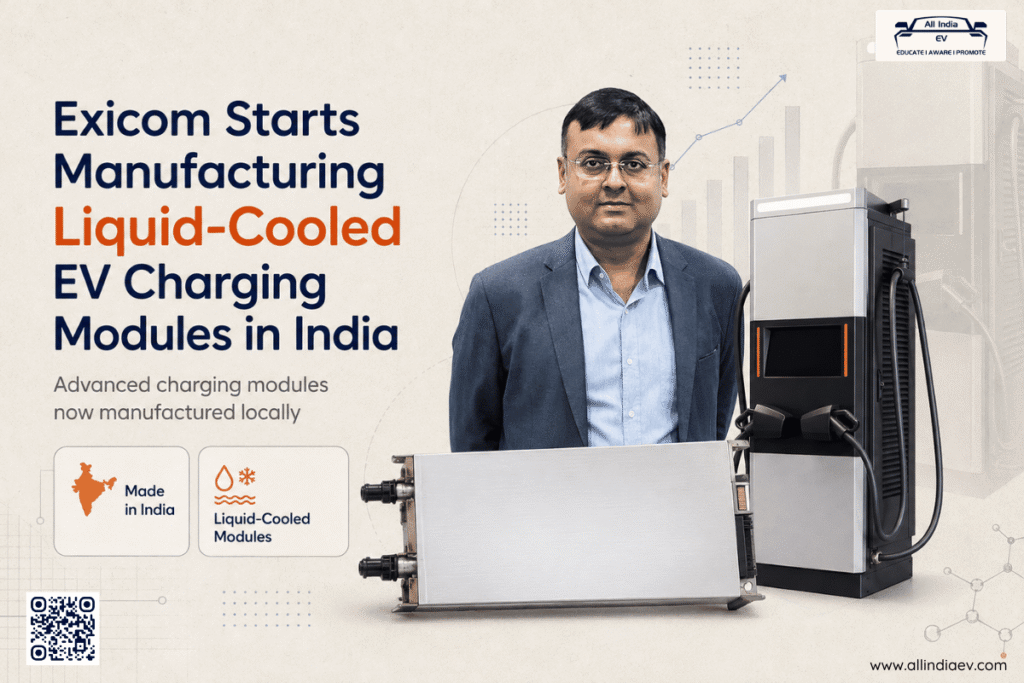 Exicom Starts Manufacturing Liquid-Cooled EV Charging Modules in India
