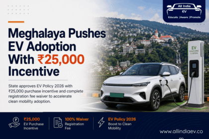 Meghalaya govt to provide ₹25,000 incentive, waive registration fee for EV buyers
