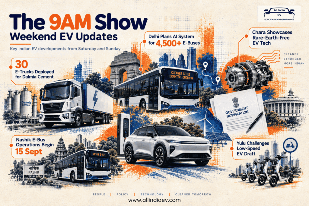 All India EV — The 9AM Show: Weekend Updates | 12–13 September 2026