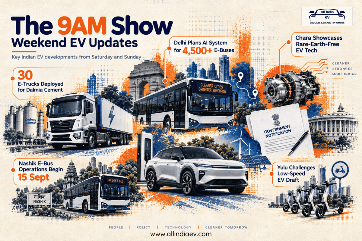 All India EV — The 9AM Show: Weekend Updates | 12–13 September 2026