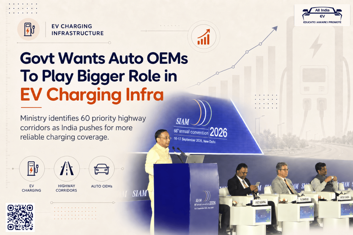 EV Charging Infrastructure India: Govt Wants Automakers to Take a Bigger Role