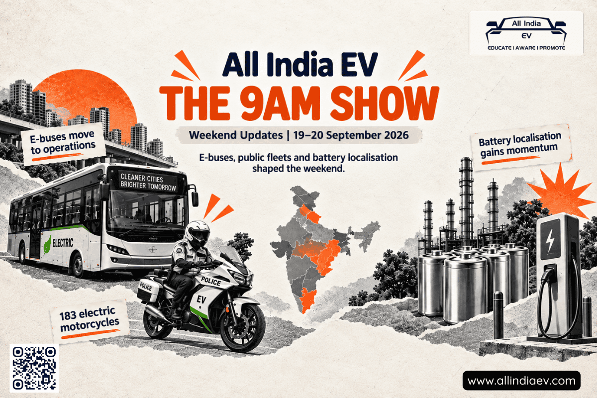 All India EV — The 9AM Show: Weekend Updates | 19–20 September 2026