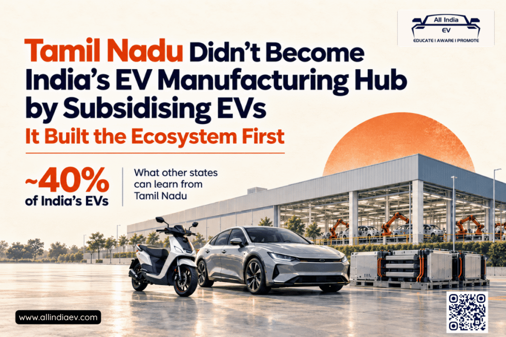 Tamil Nadu Didn't Become India's EV Manufacturing Hub by Subsidising EVs. It Built the Ecosystem First
