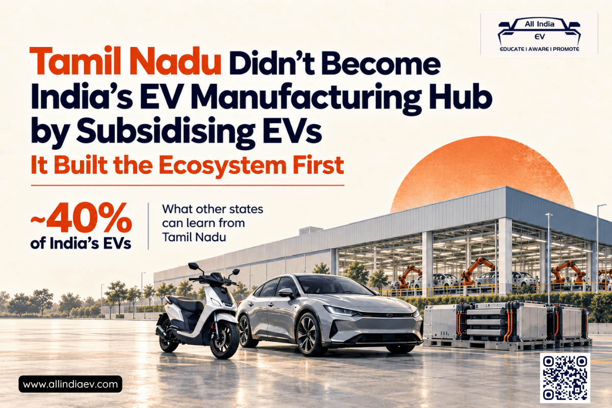 Tamil Nadu Didn't Become India's EV Manufacturing Hub by Subsidising EVs. It Built the Ecosystem First