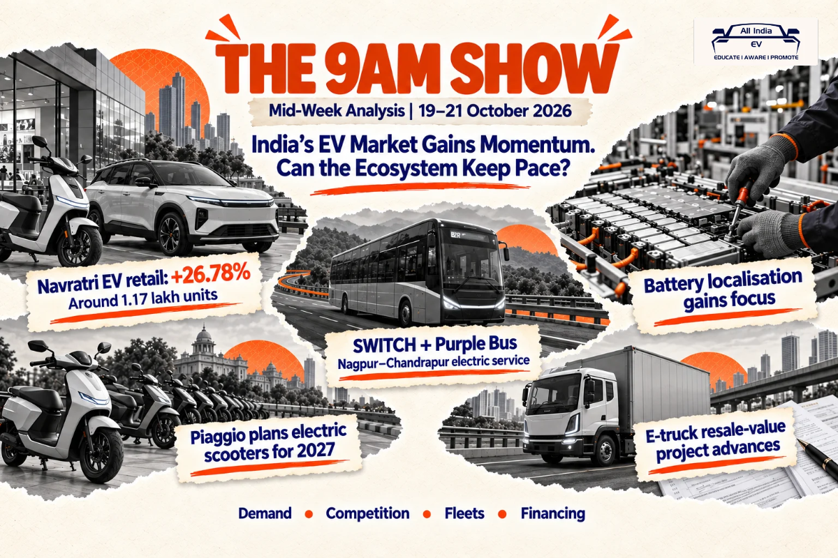All India EV - The 9am Show: Mid-Week Analysis | Developments reported 19–21 October 2026
