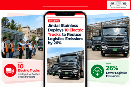 Jindal Stainless electric trucks