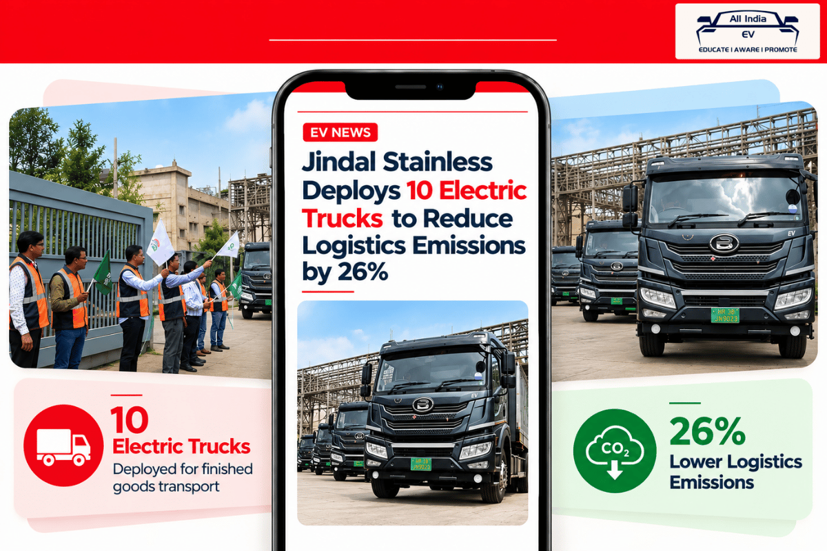 Jindal Stainless electric trucks